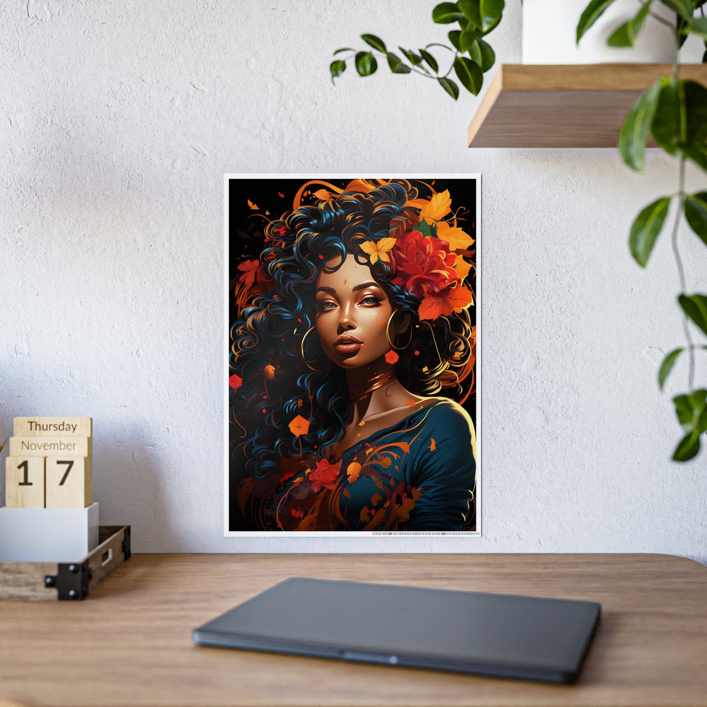 AfroArt- Beautiful Afrocentric Woman Poster - VYBE Shop