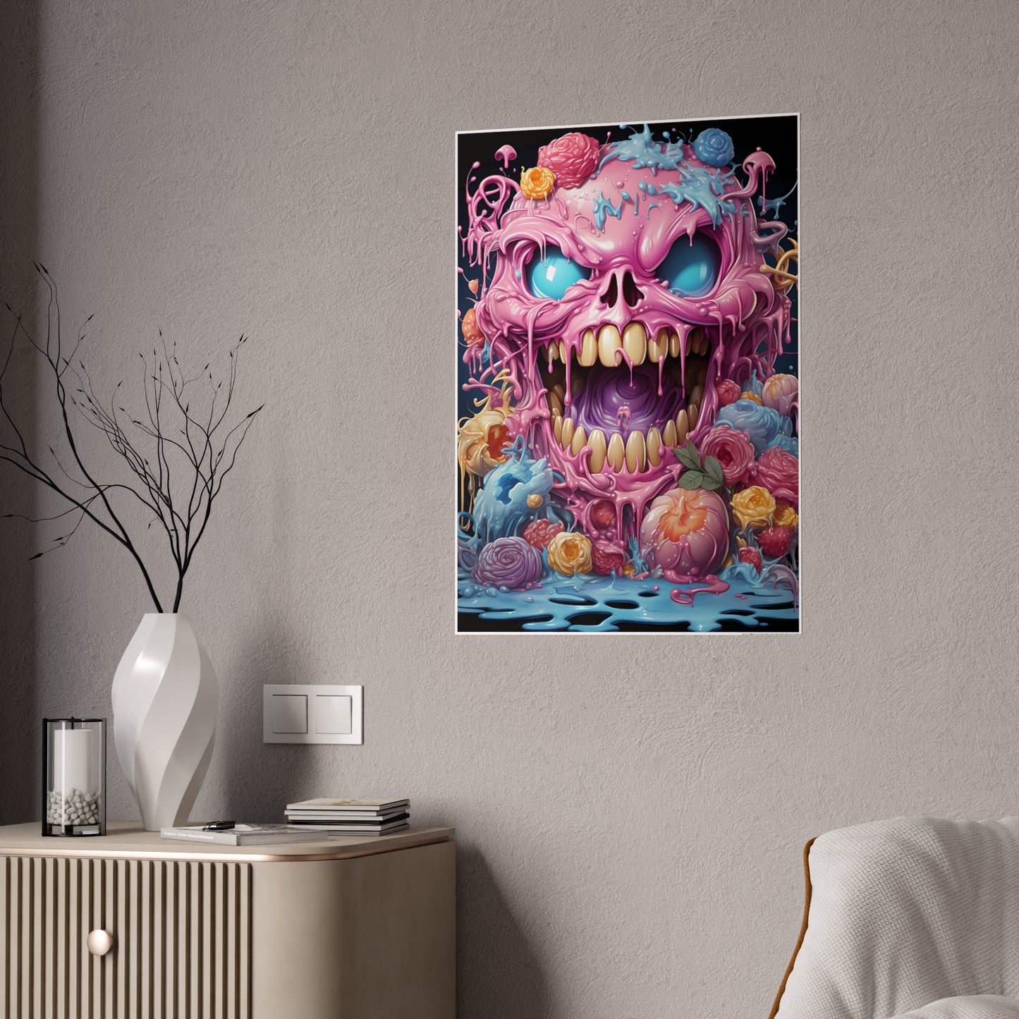 Colorful Kawaii Monster Art Poster - VYBE Shop