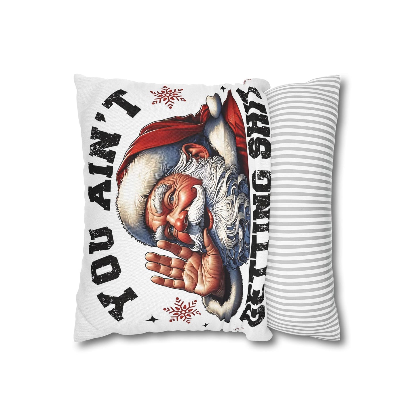 Funny Santa Pillowcase for Holiday Decor, Christmas Gift, Holiday Throw Pillow, Cozy Home Decor, Novelty Pillow - VYBE Shop