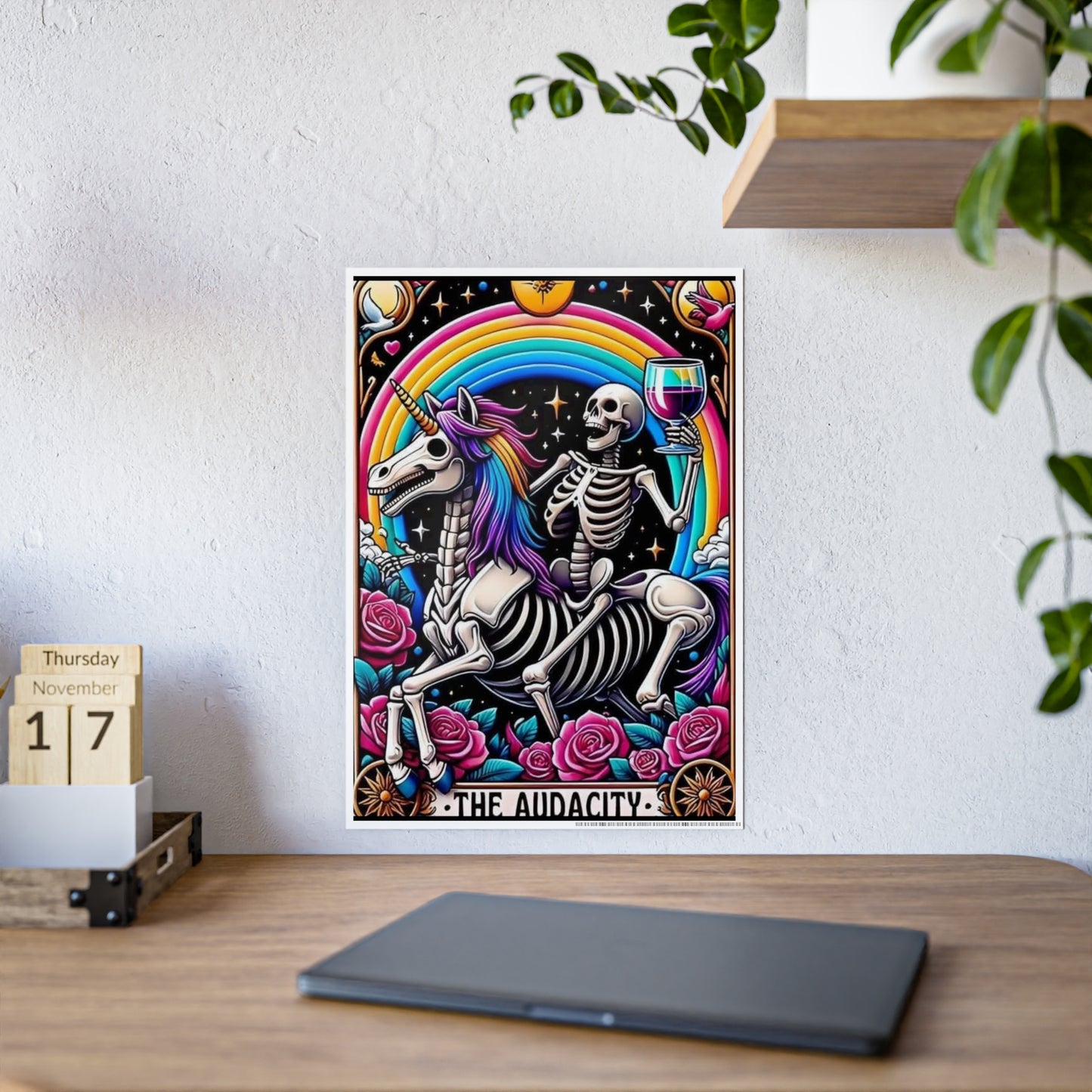Audacity Tarot Poster - Bold and Inspiring Wall Art for Your Space - VYBE Shop