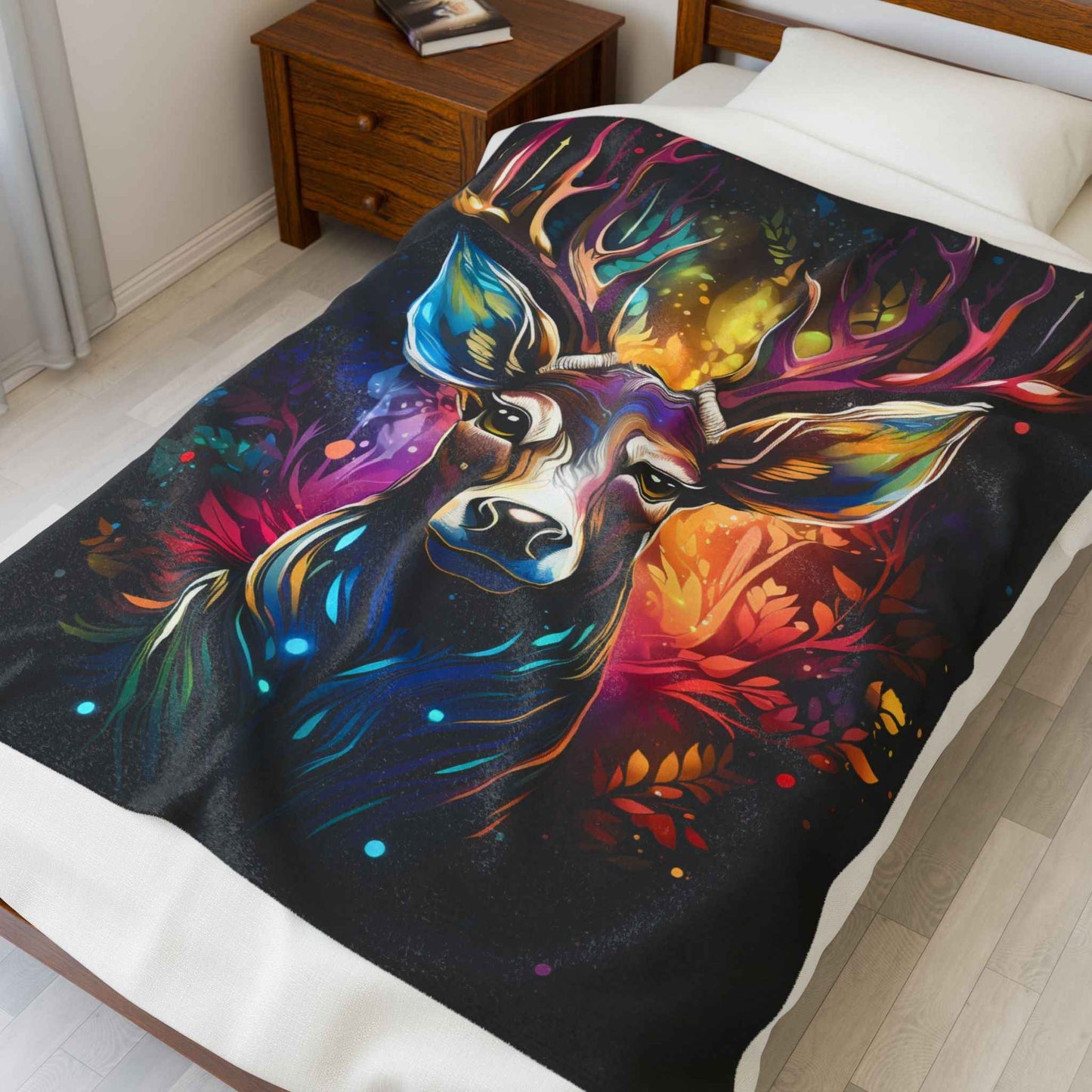 Artistic Forest Stag Blanket