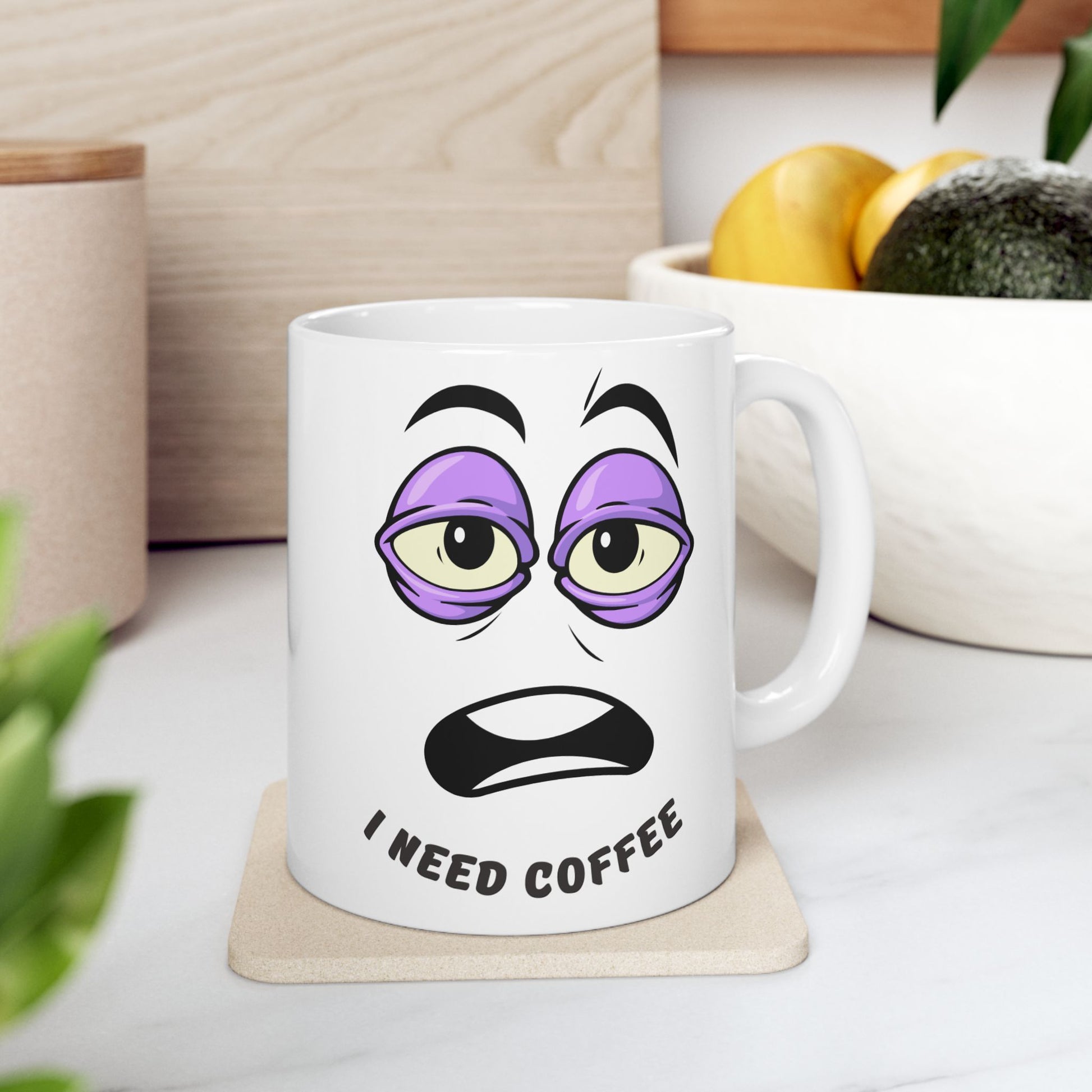 Funny Coffee Mug, I Need Coffee Cup, Gift for Coffee Lovers, Office Mug, Unique Ceramic Mug, Humorous Coffee Cup - VYBE Shop