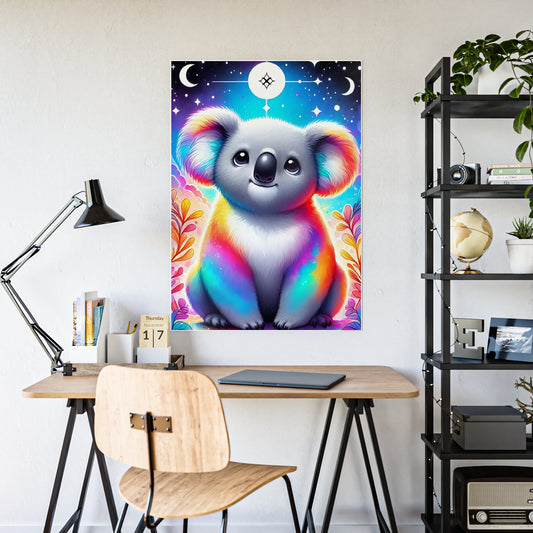 Colorful Koala Poster | Vibrant Rainbow Art Print - VYBE Shop