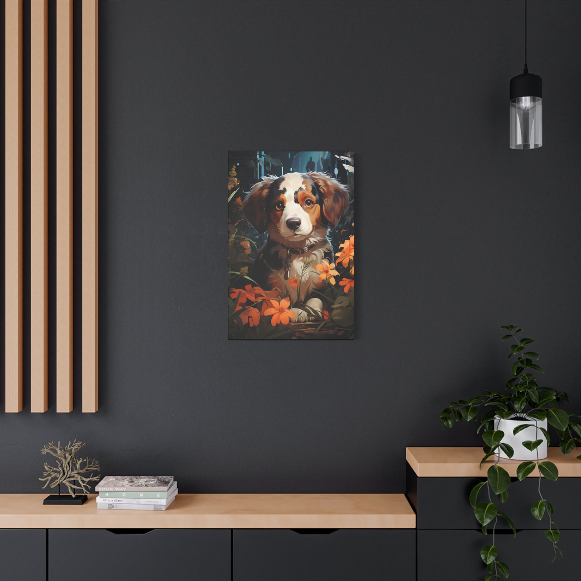 Adorable Puppy Canvas Print, Dog Lover Gift - VYBE Shop