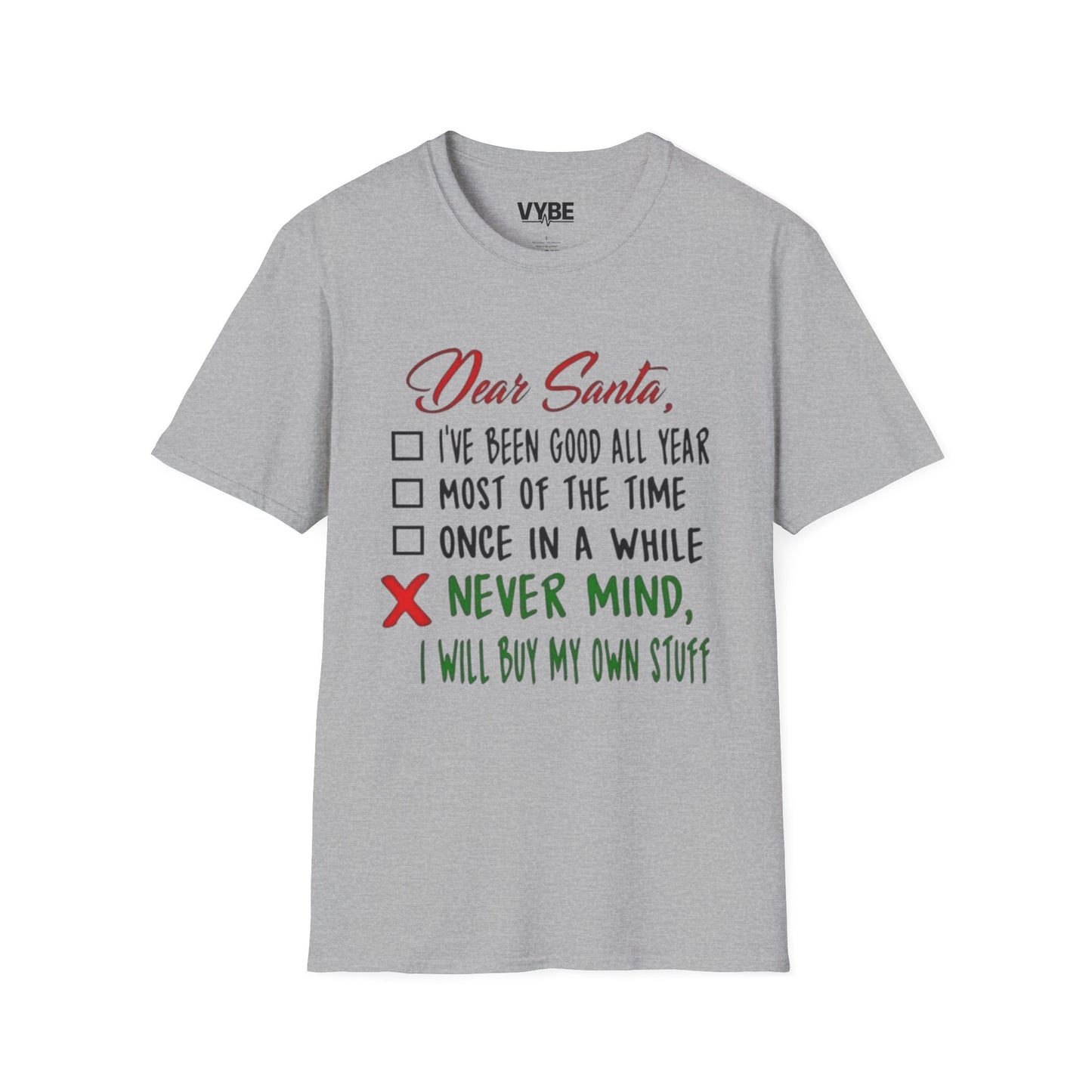 Christmas- Dear Santa Humor Tee - VYBE Shop