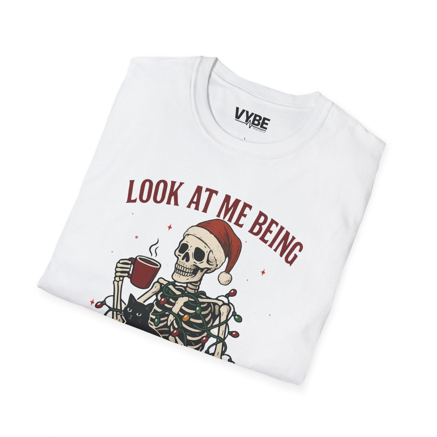 Funny Christmas Skeleton T-Shirt - VYBE