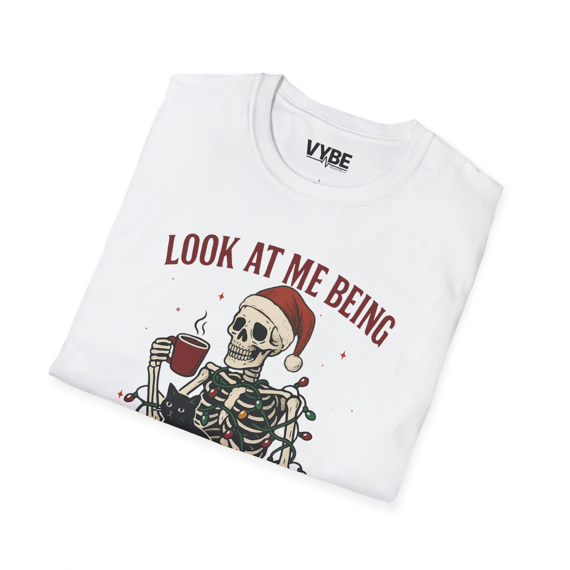 Funny Christmas Skeleton T-Shirt - VYBE