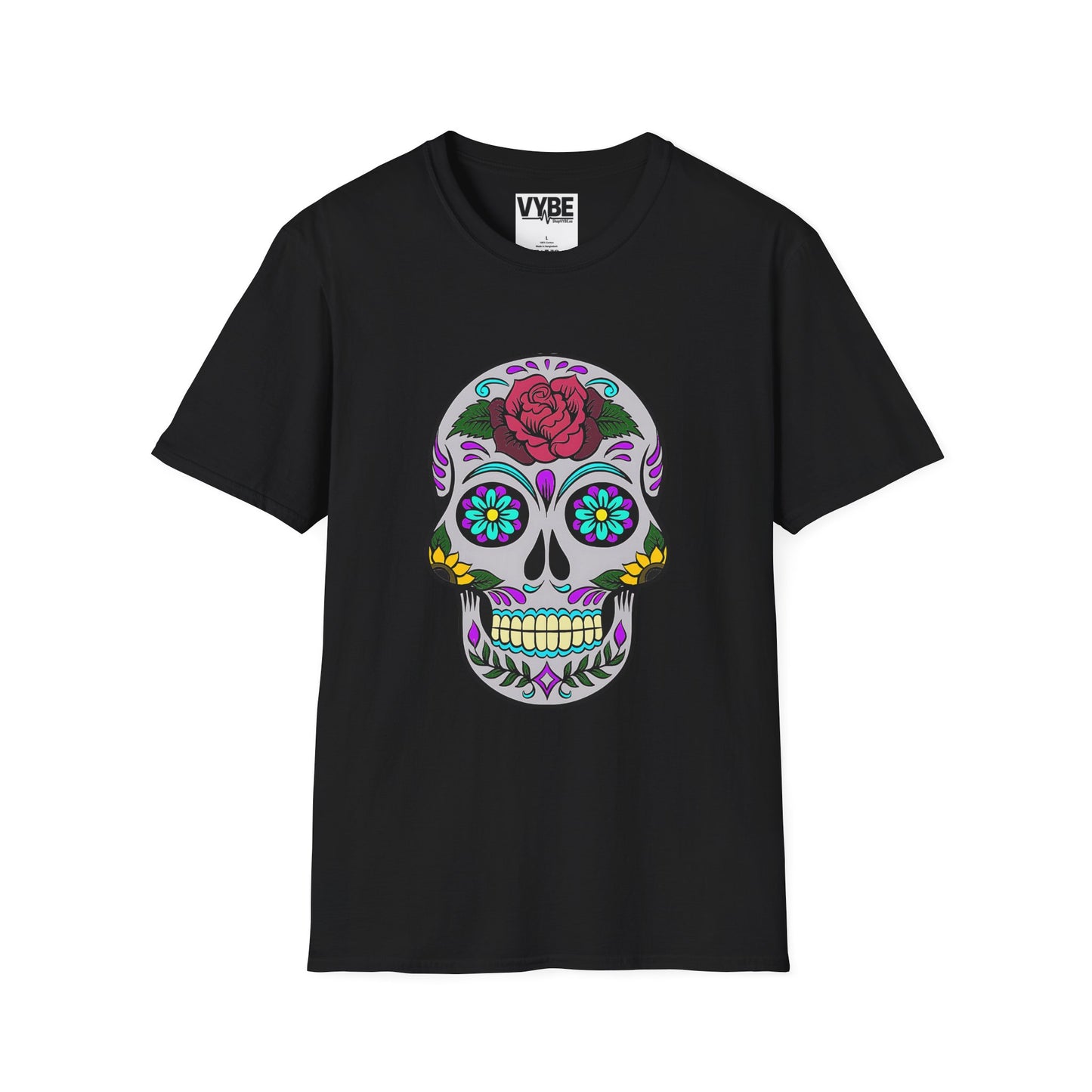 Colorful Skull Tee - Vibrant Graphic T-Shirt for Bold Style - VYBE Shop