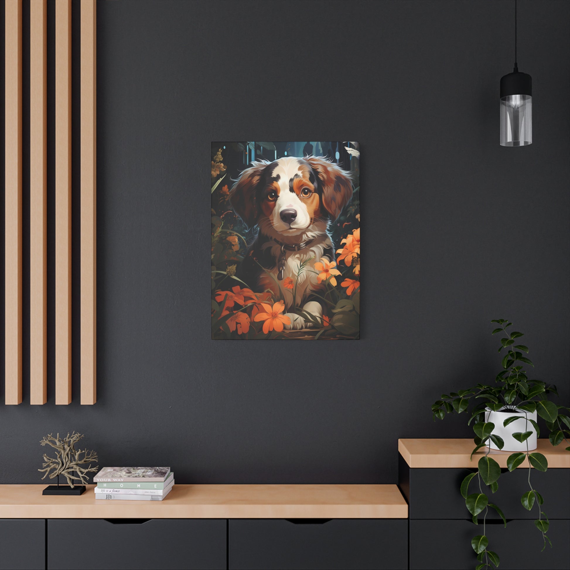 Adorable Puppy Canvas Print, Dog Lover Gift - VYBE Shop