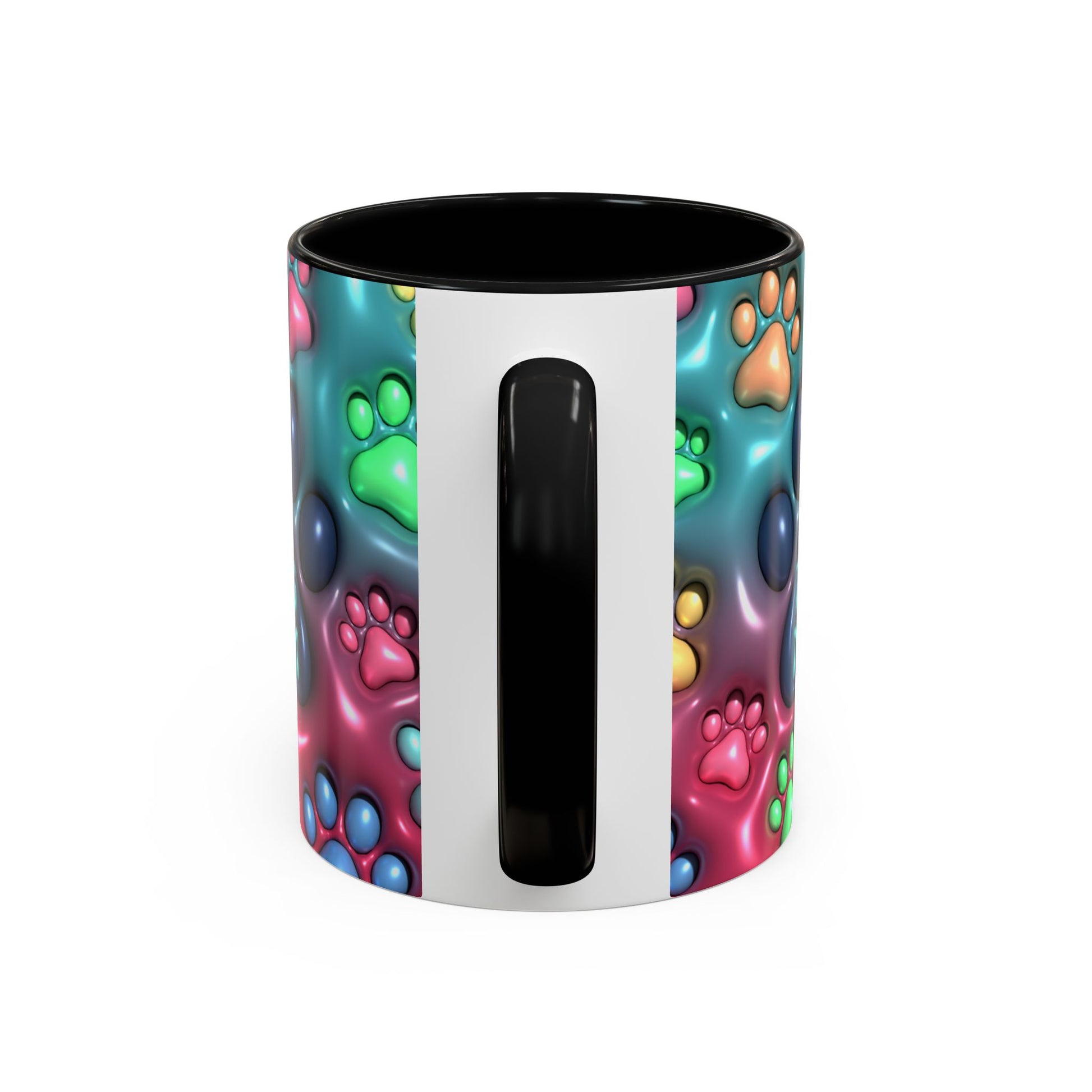 Colorful Dog Mom Coffee Mug, Inflated 3d Design, 11Oz or 15Oz - VYBE