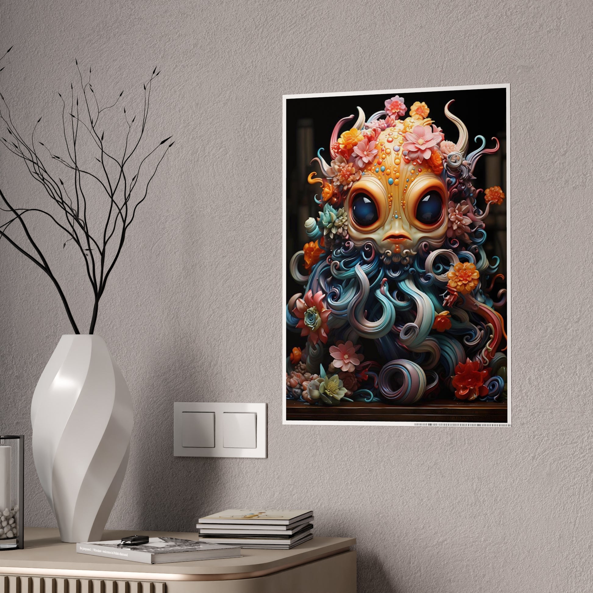 Vibrant Cute Creature Poster - Adorable Wall Art for Home Decor - VYBE Shop