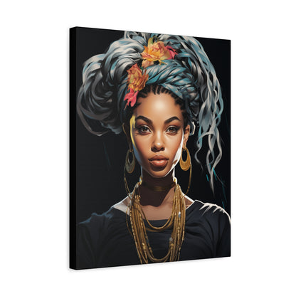 Matte Canvas Wall Art - Bohemian Decor, Ethnic Portrait, Gallery Wall, Unique Gift, Home Decoration - VYBE Shop
