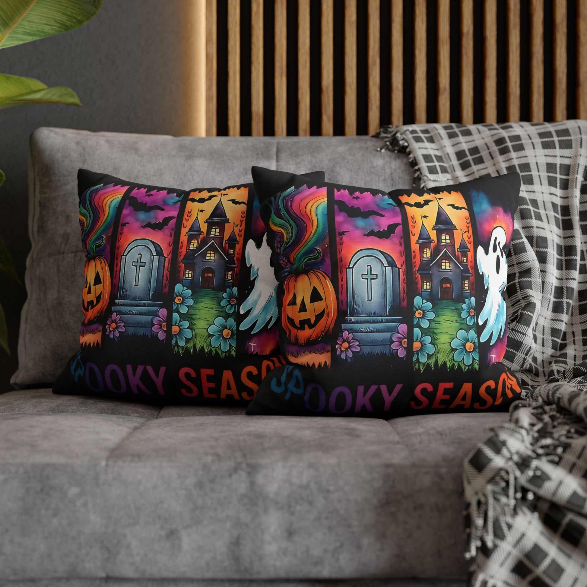 Halloween Pillowcase for Spooky Season - Cozy Fall Decor, Ghost & Pumpkin Designs for Halloween Parties and Gifts - VYBE Shop