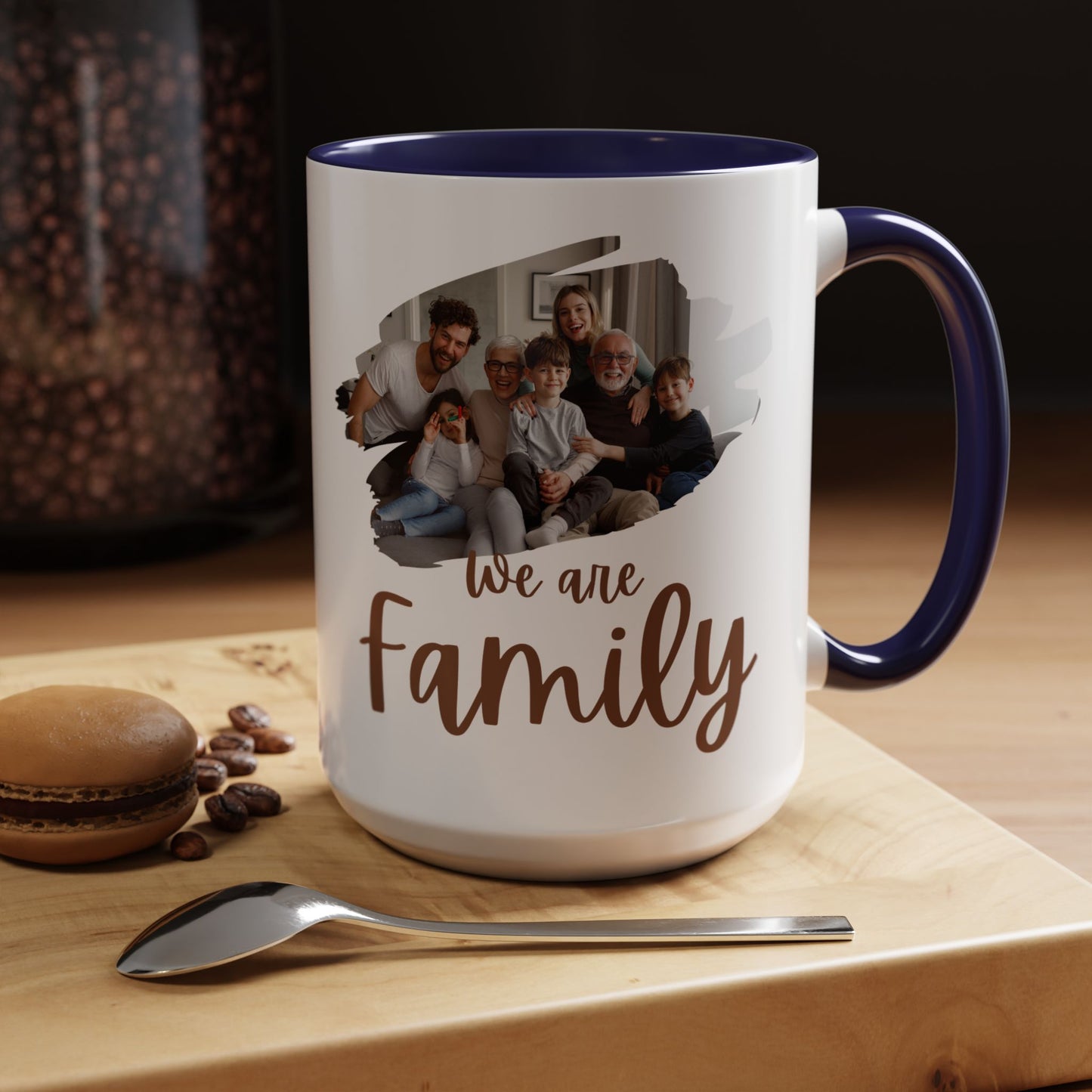 Customized Family Coffee Mug, Personalized Mug Gift, Add Your Family Photo - VYBE Shop