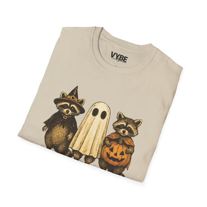 Halloween- Themed T-Shirt, Spooky and Feral Design, Unisex Casual Wear, Fall Outfit, Gift for Halloween Lovers - VYBE Shop