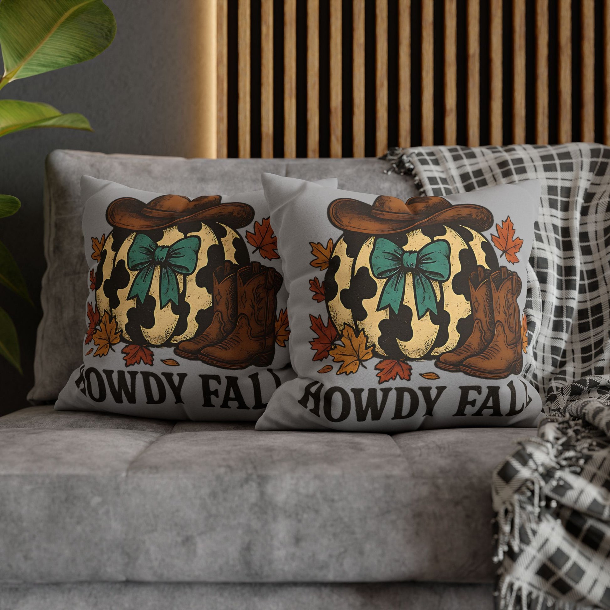 Howdy Fall Decorative Pillowcase - Cozy Autumn Home Decor, Farmhouse Style Decorative Pillow Cover, Perfect Fall Gift - VYBE Shop