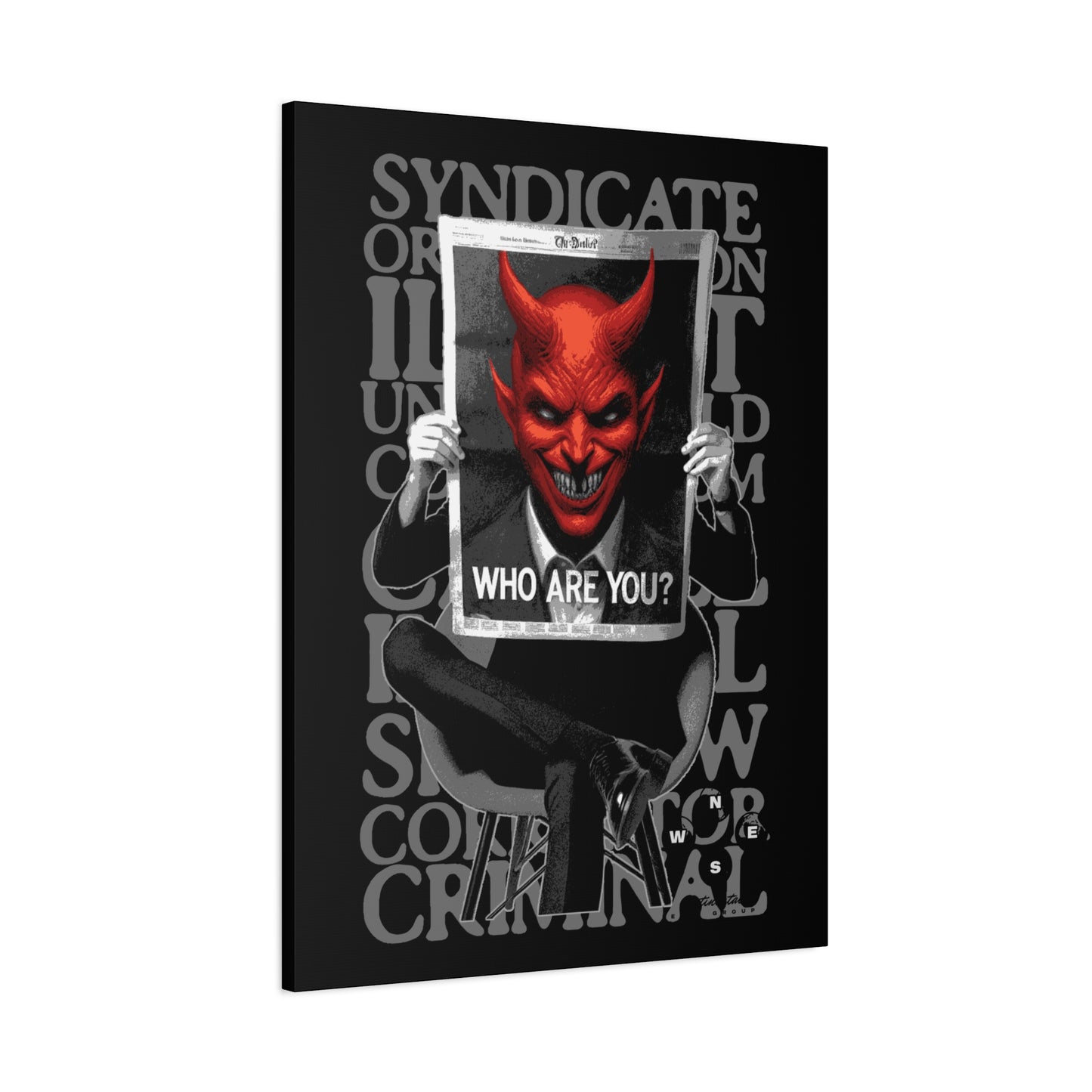 Devilish Canvas Art Print, Wall Decor, Contemporary Art, Gift for Horror Fans, Unique Home Decoration - VYBE Shop