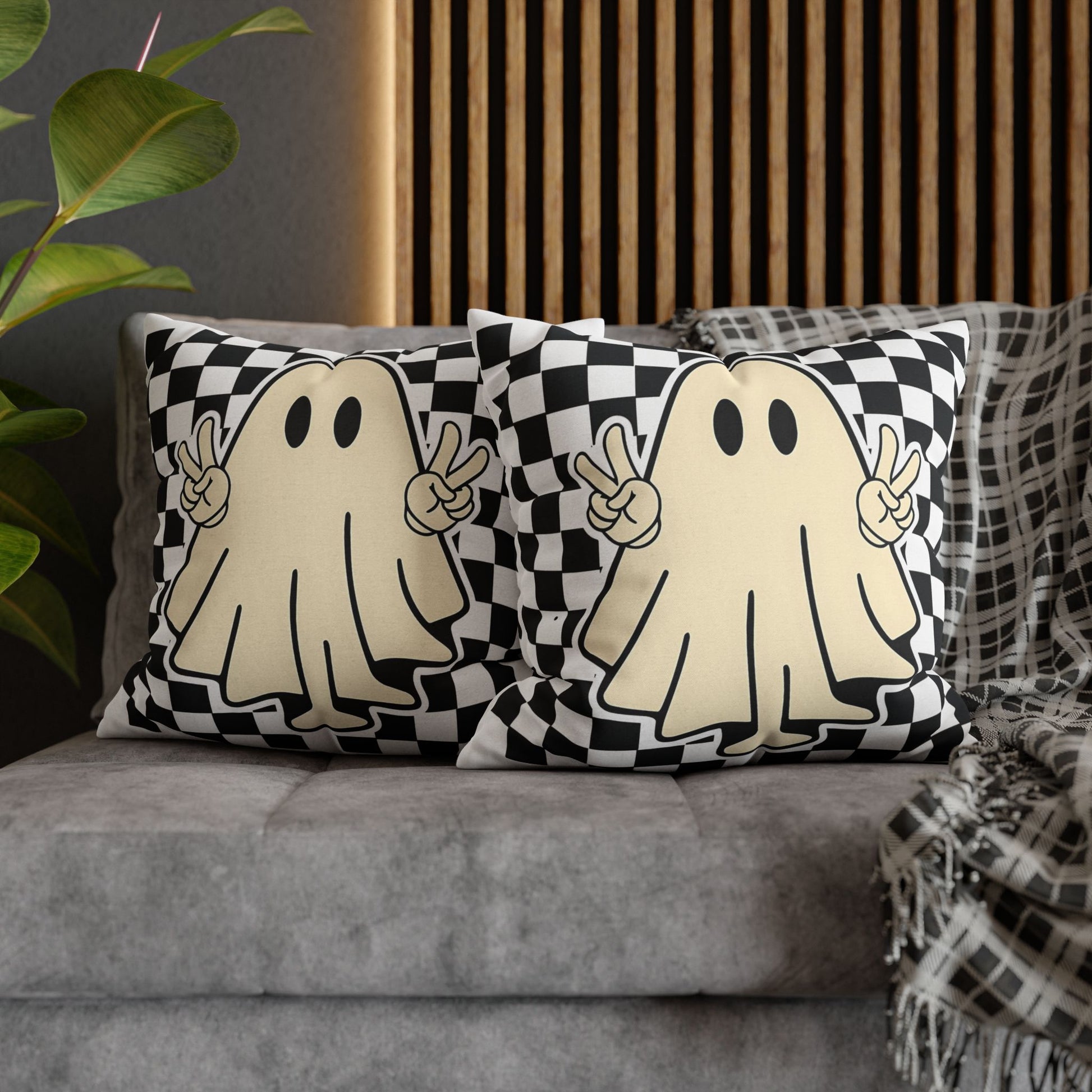 Playful Ghost Pillowcase for Halloween Decor, Cozy Home Accent, Perfect Gift for Ghost Lovers - VYBE Shop
