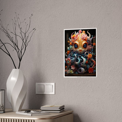 Vibrant Cute Creature Poster - Adorable Wall Art for Home Decor - VYBE Shop