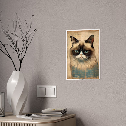 Grumpy Cat Print Art Poster - Ideal Wall Décor for Cat Lovers - VYBE Shop