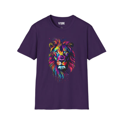 Vibrant Lion Graphic T-Shirt