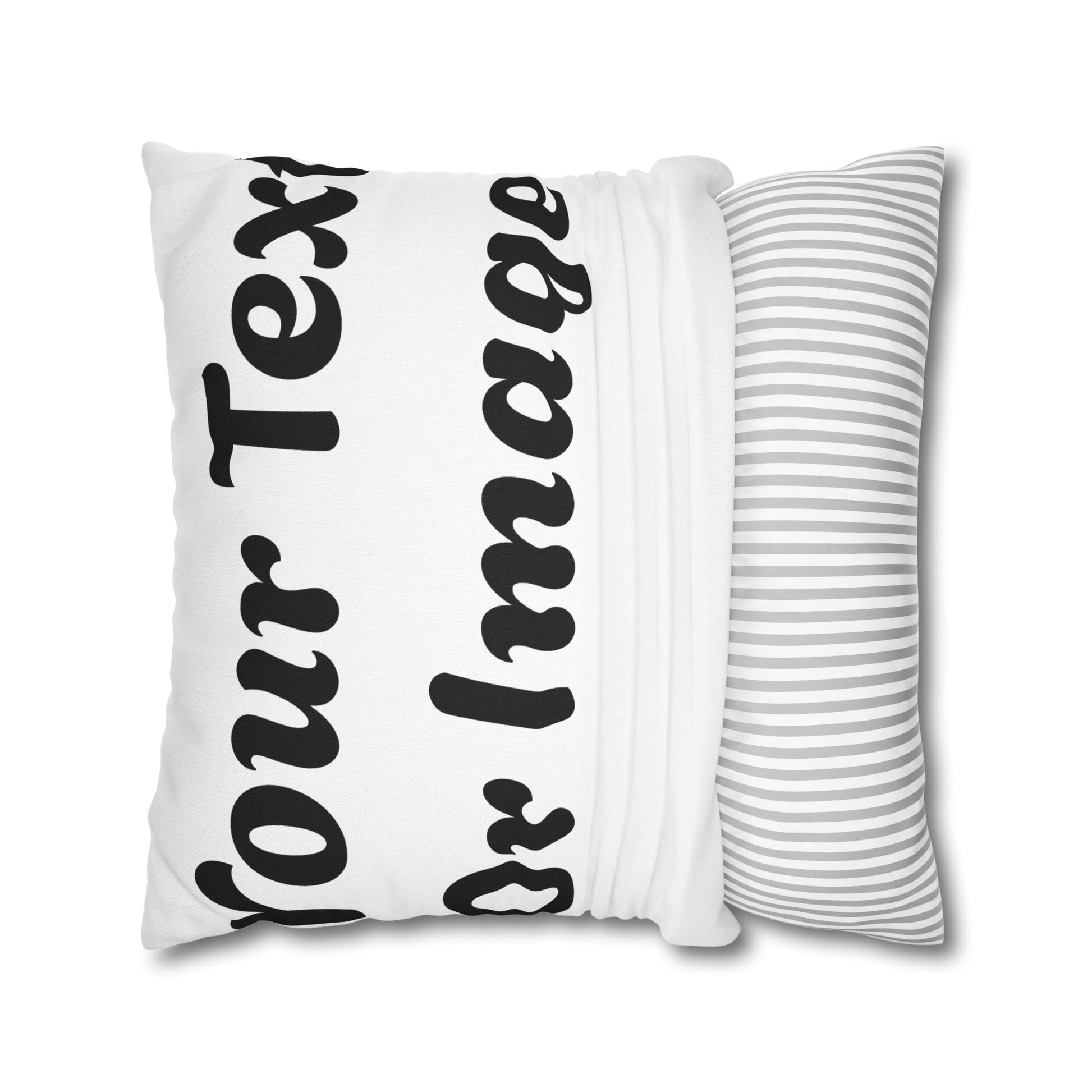 Customizable Pillowcase - Personalized Spun Polyester Throw Pillowcase for Unique Home Decor - VYBE Shop