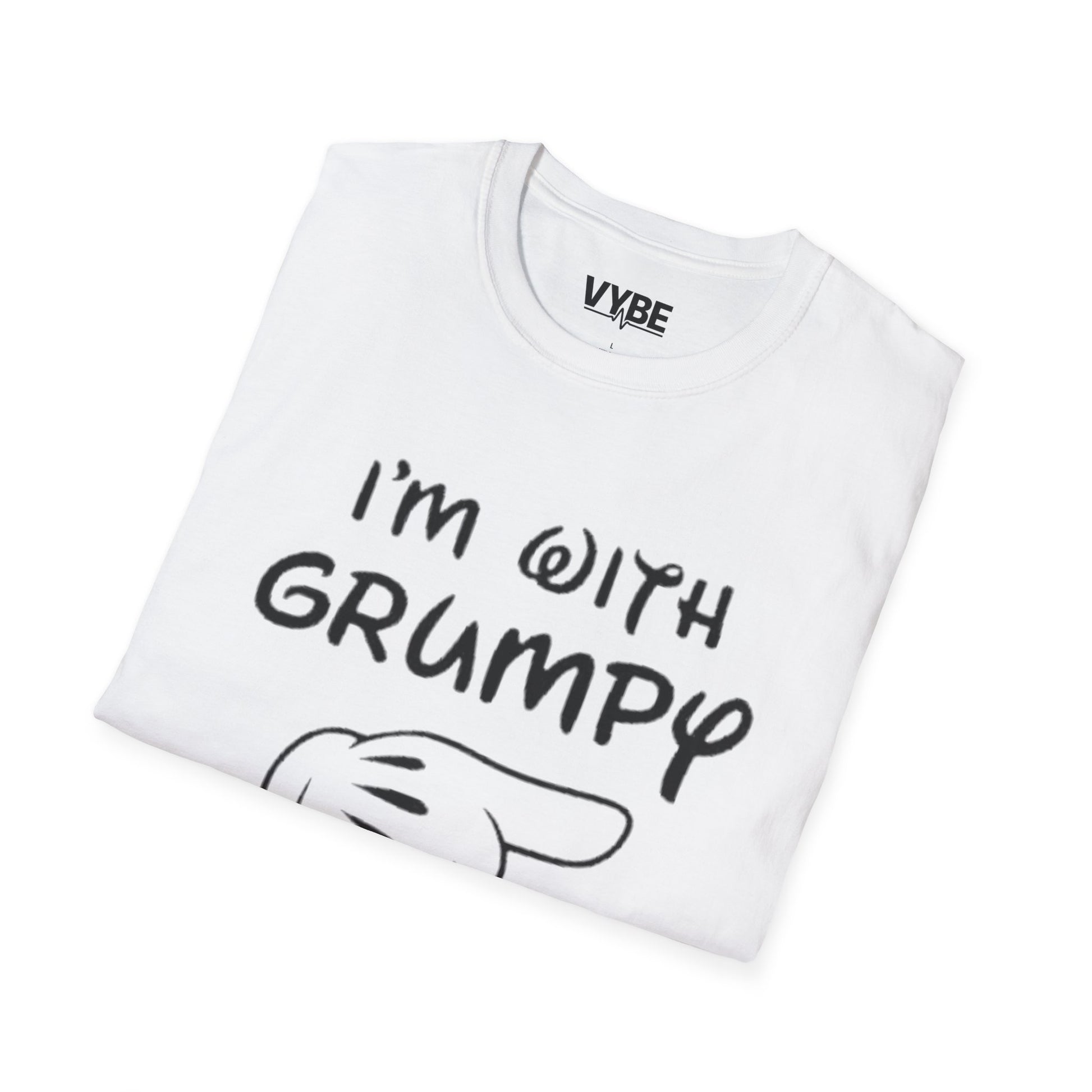I'm with Grumpy Unisex T-Shirt, Couples Tees, Gift For Couples - VYBE Shop