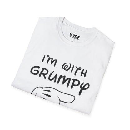 I'm with Grumpy Unisex T-Shirt, Couples Tees, Gift For Couples - VYBE Shop