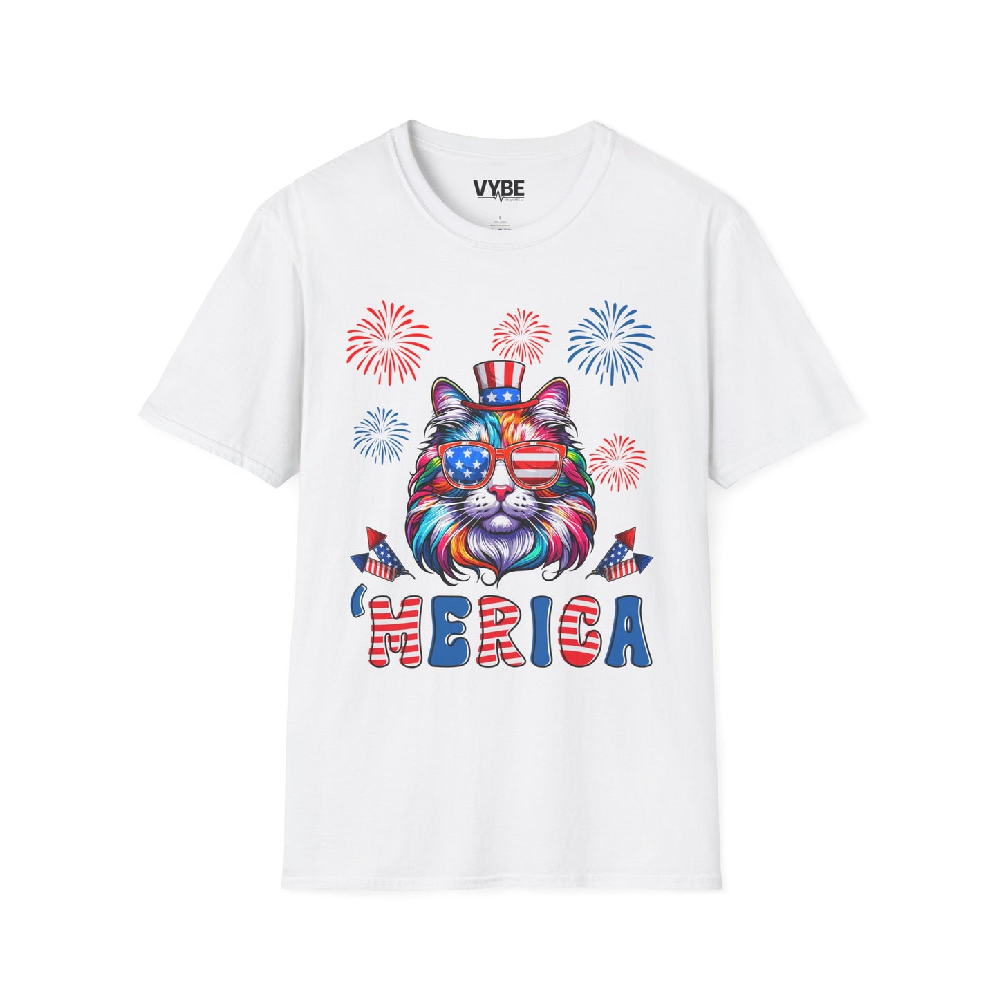 'Merica Kitty T-Shirt - VYBE