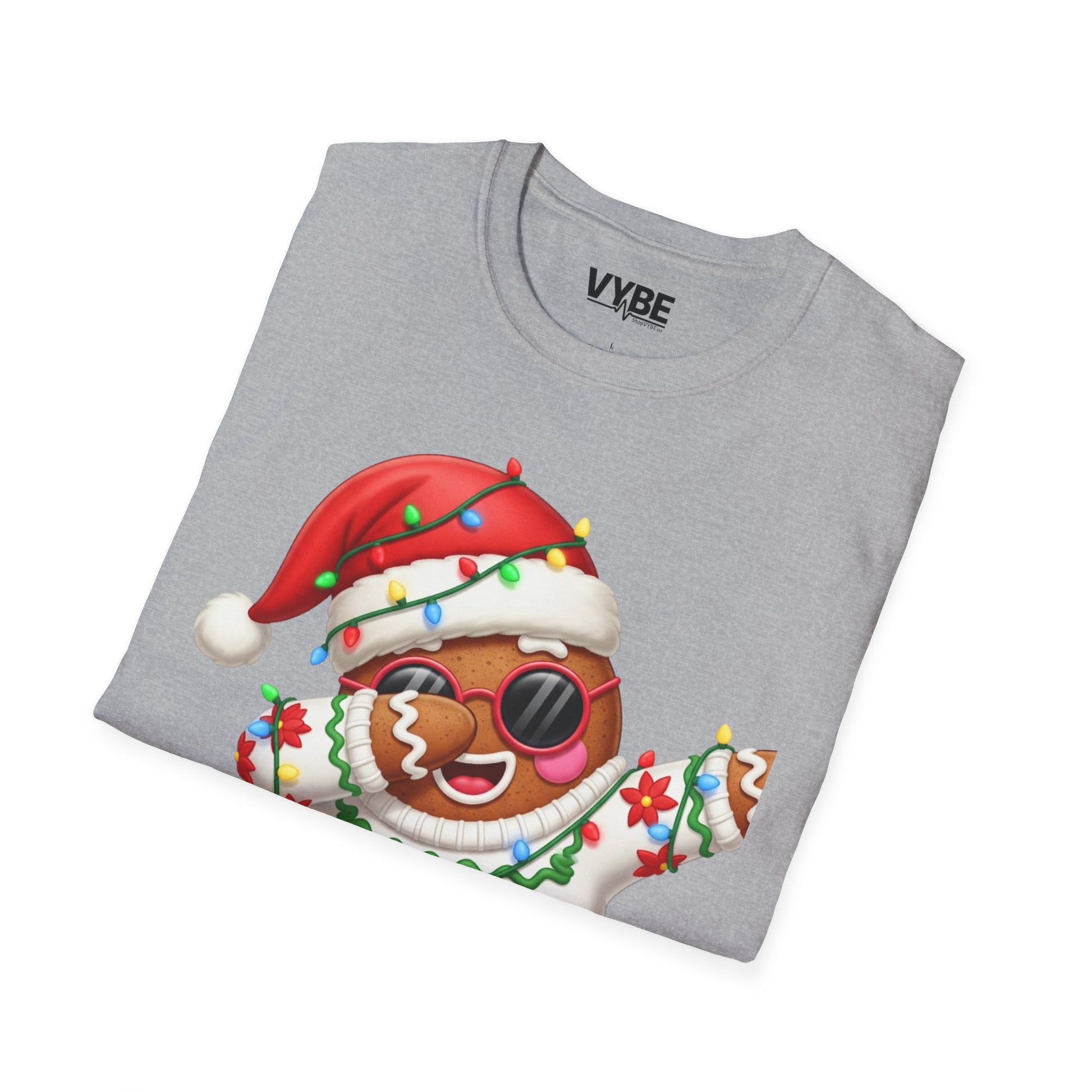 Gingerbread Dab Christmas T-Shirt - VYBE