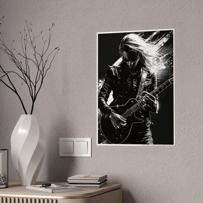 Rock Guitarist Poster - Music Wall Art, Home Decor for Musicians, Bedroom Decor & Rock & Roll Concert Memorabilia - VYBE Shop