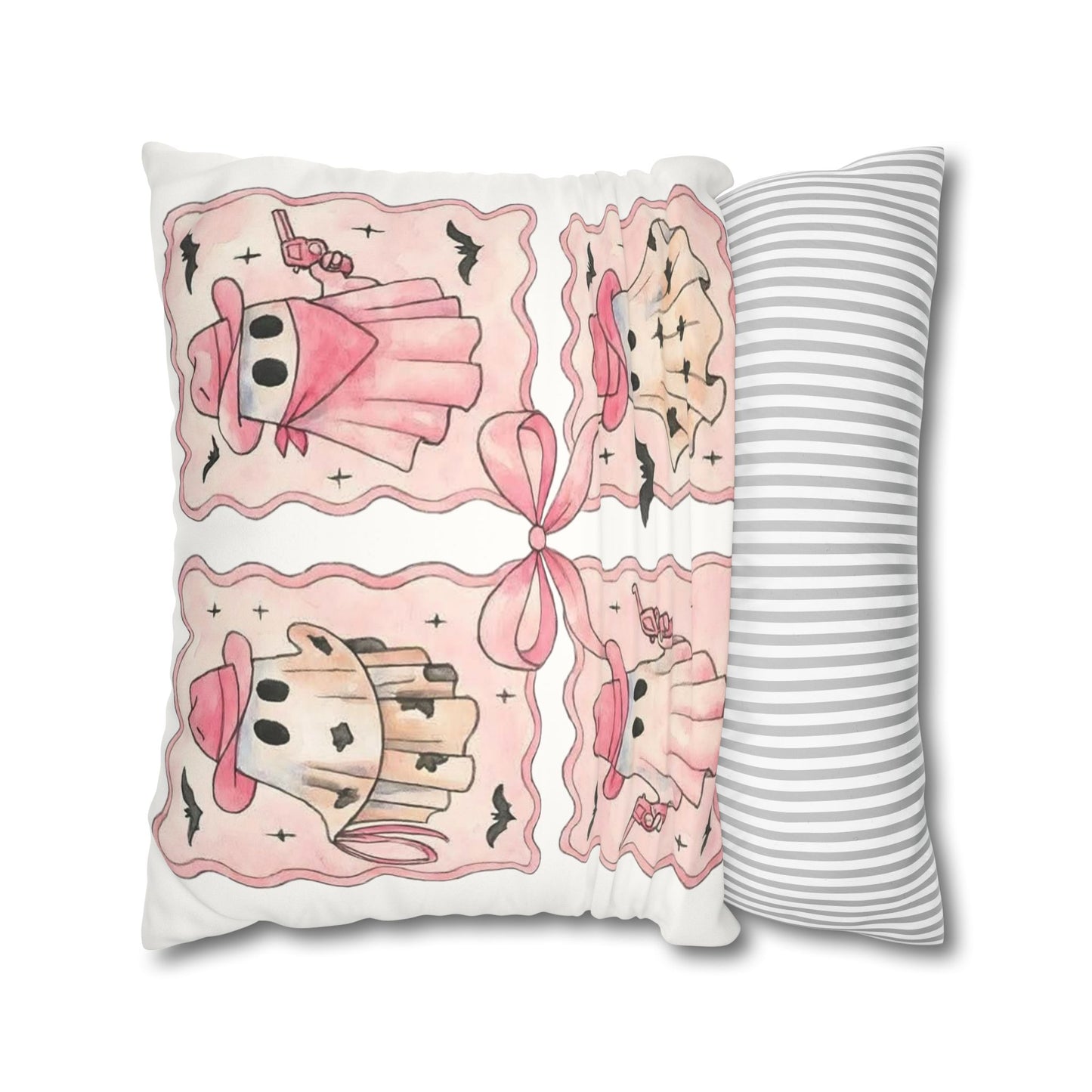 Cowboy Ghost Pillowcase - Cozy Halloween Decor and Cute Home Accent for Ghost Lovers - VYBE Shop