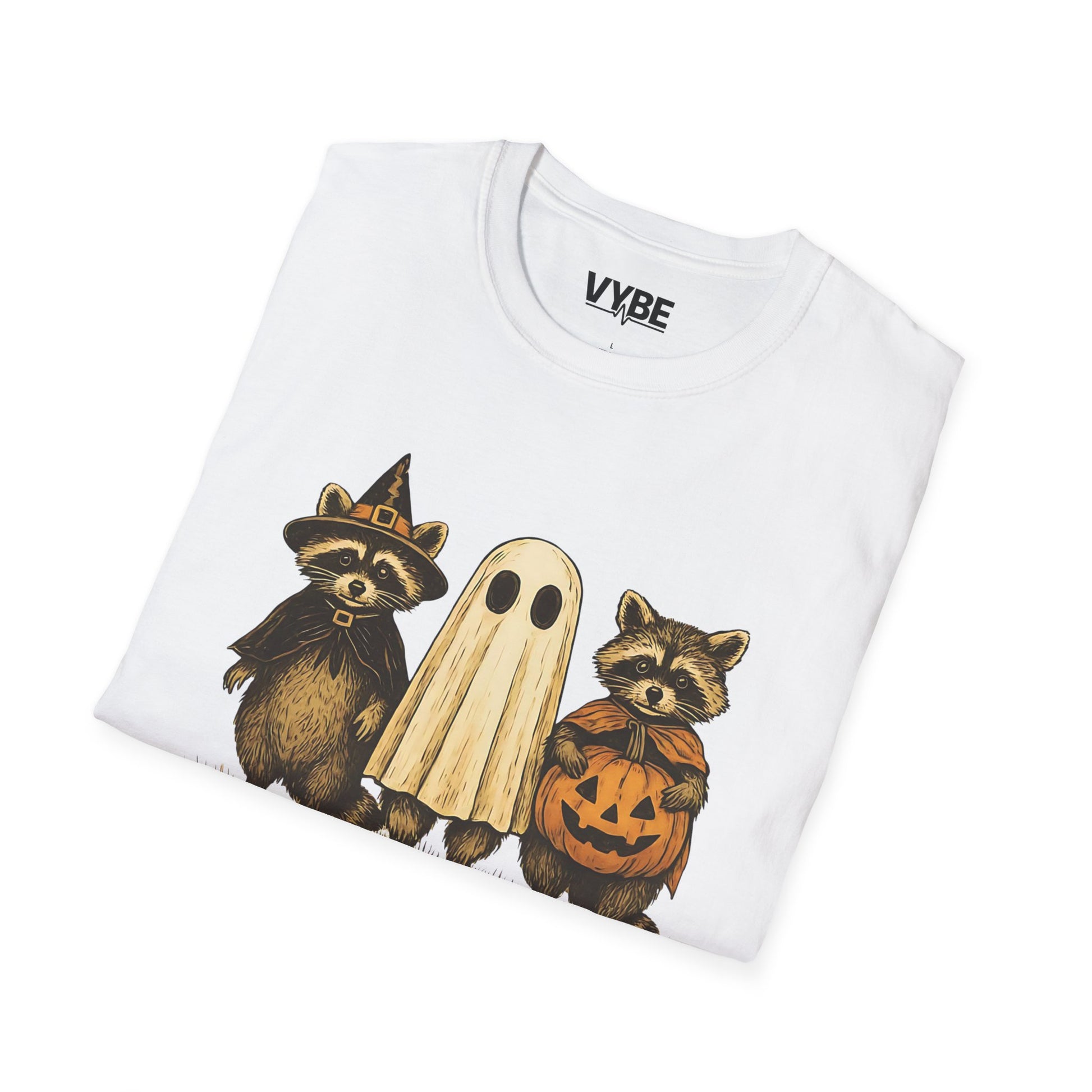 Halloween- Themed T-Shirt, Spooky and Feral Design, Unisex Casual Wear, Fall Outfit, Gift for Halloween Lovers - VYBE Shop