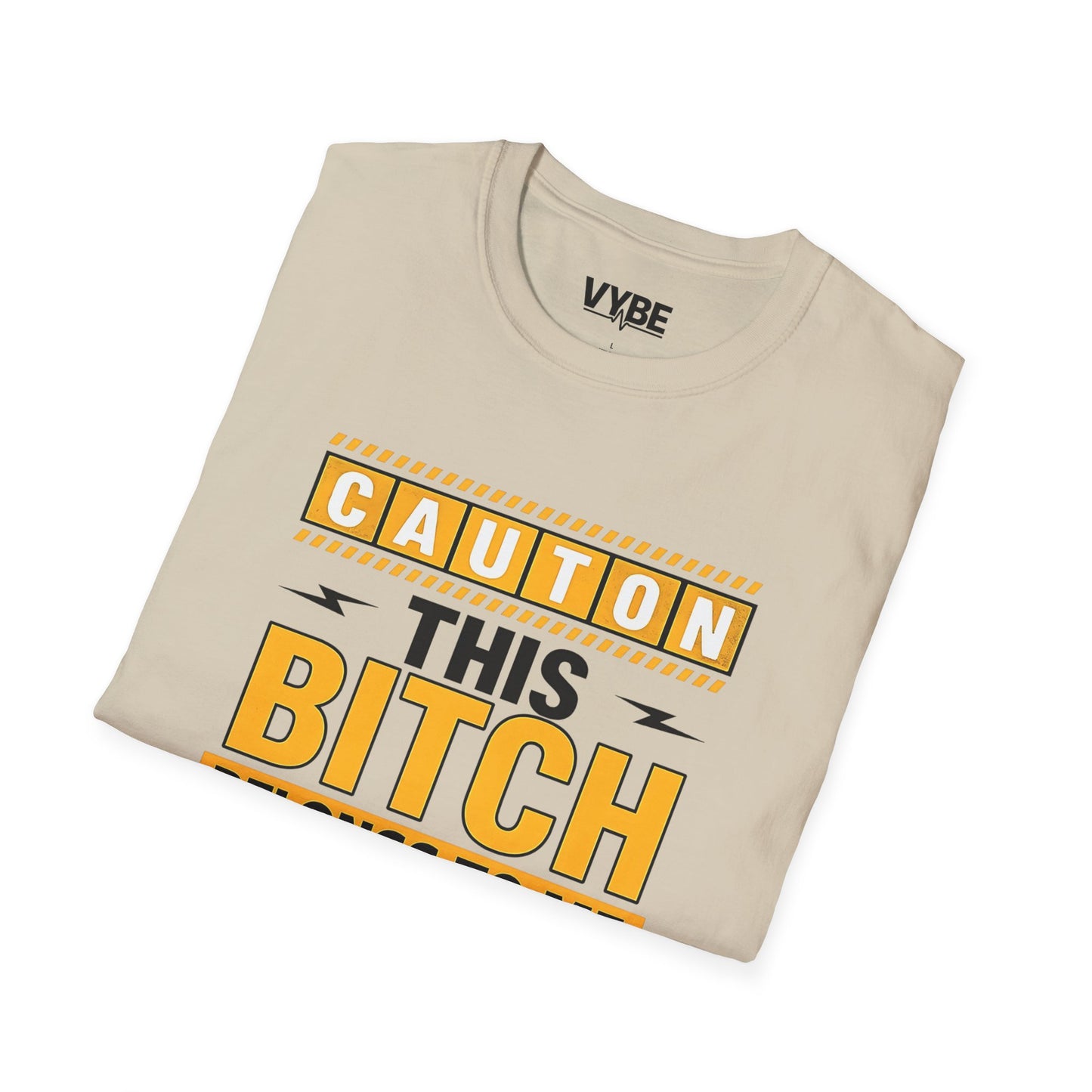 Caution This Bitch Belongs To Me T-Shirt, Funny Graphic Tee, Unisex Statement Shirt - VYBE Shop
