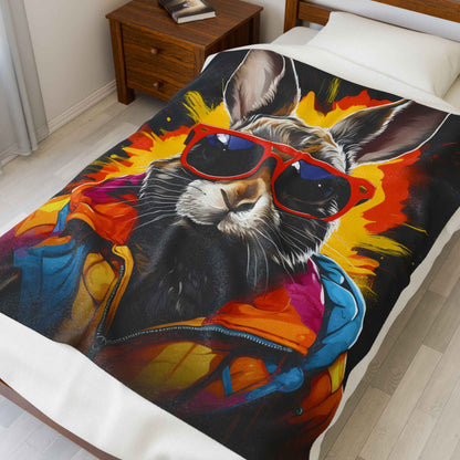 Cool Bunny Plush Blanket