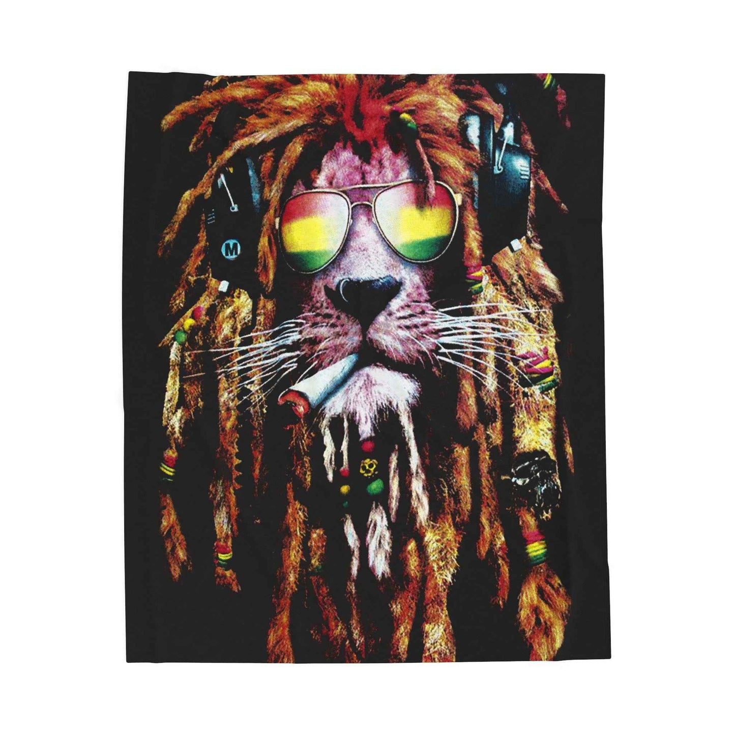 Reggae Lion Plush Blanket
