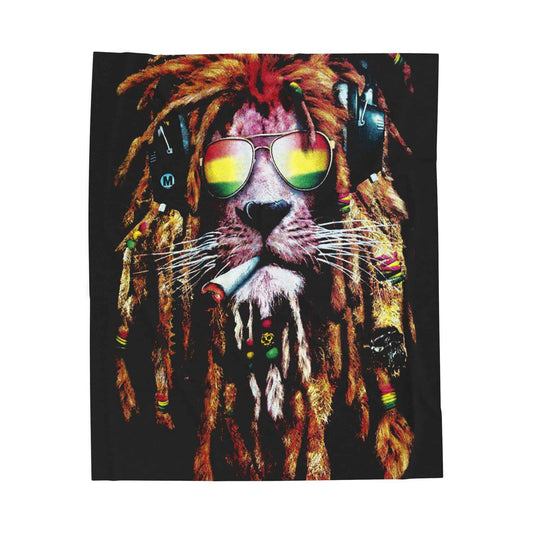 Reggae Lion Plush Blanket