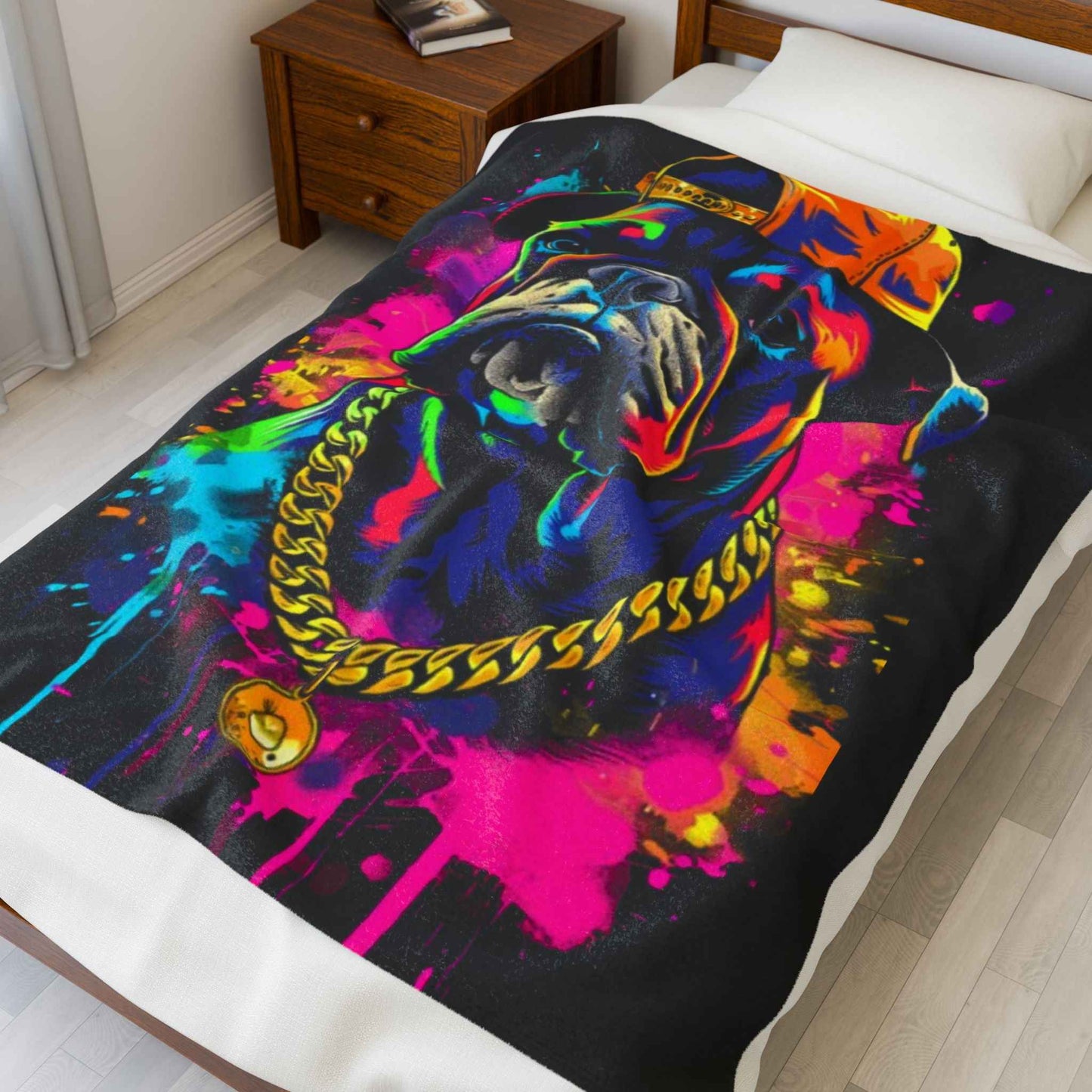Colorful Dog Plush Blanket