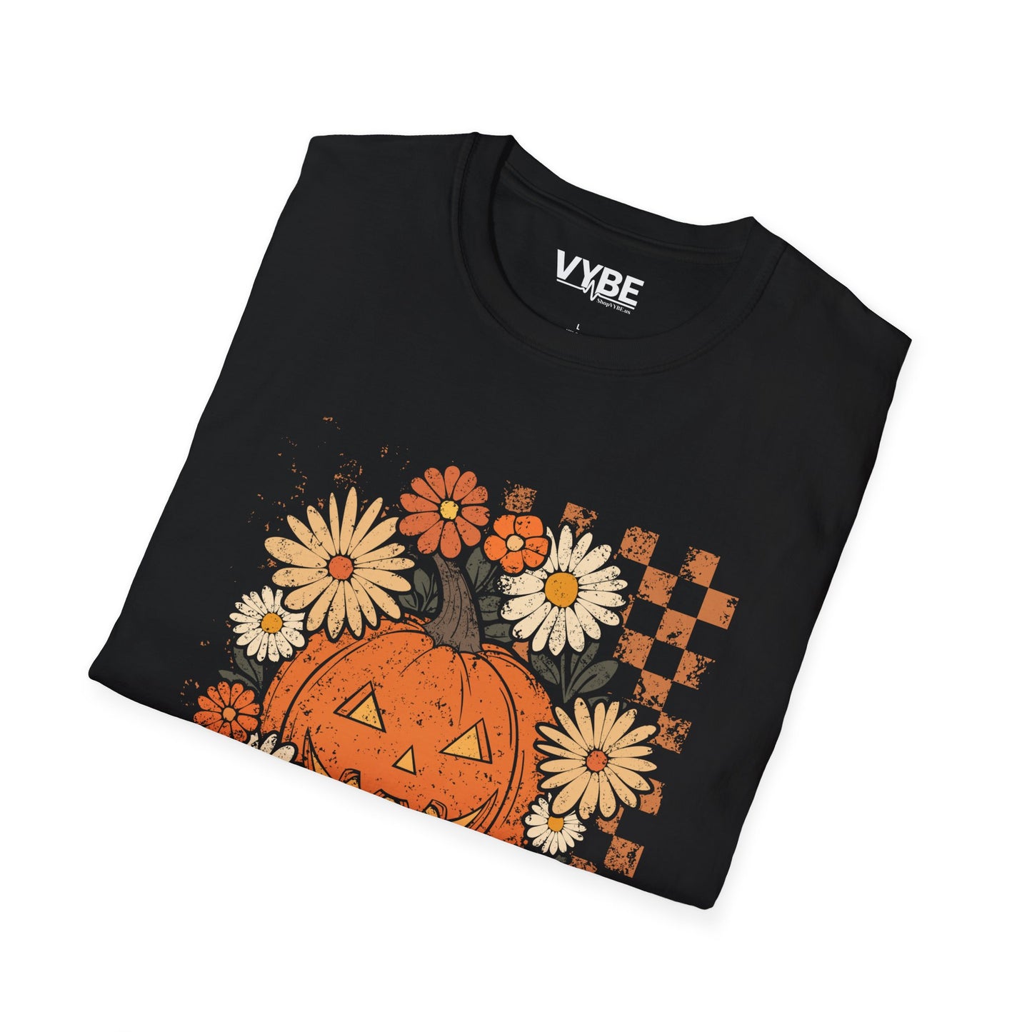 Autumn Pumpkin Floral T-Shirt - VYBE