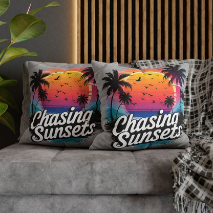 Sunset Vibes Pillowcase - Tropical Decor for Relaxation and Beach House Gifts - VYBE Shop