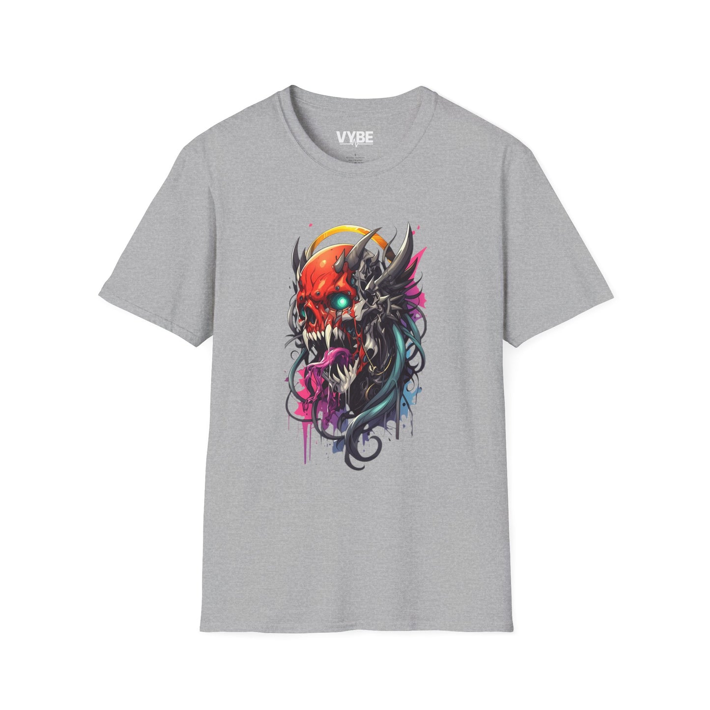 Vibrant Skull Graphic Tee - VYBE Shop