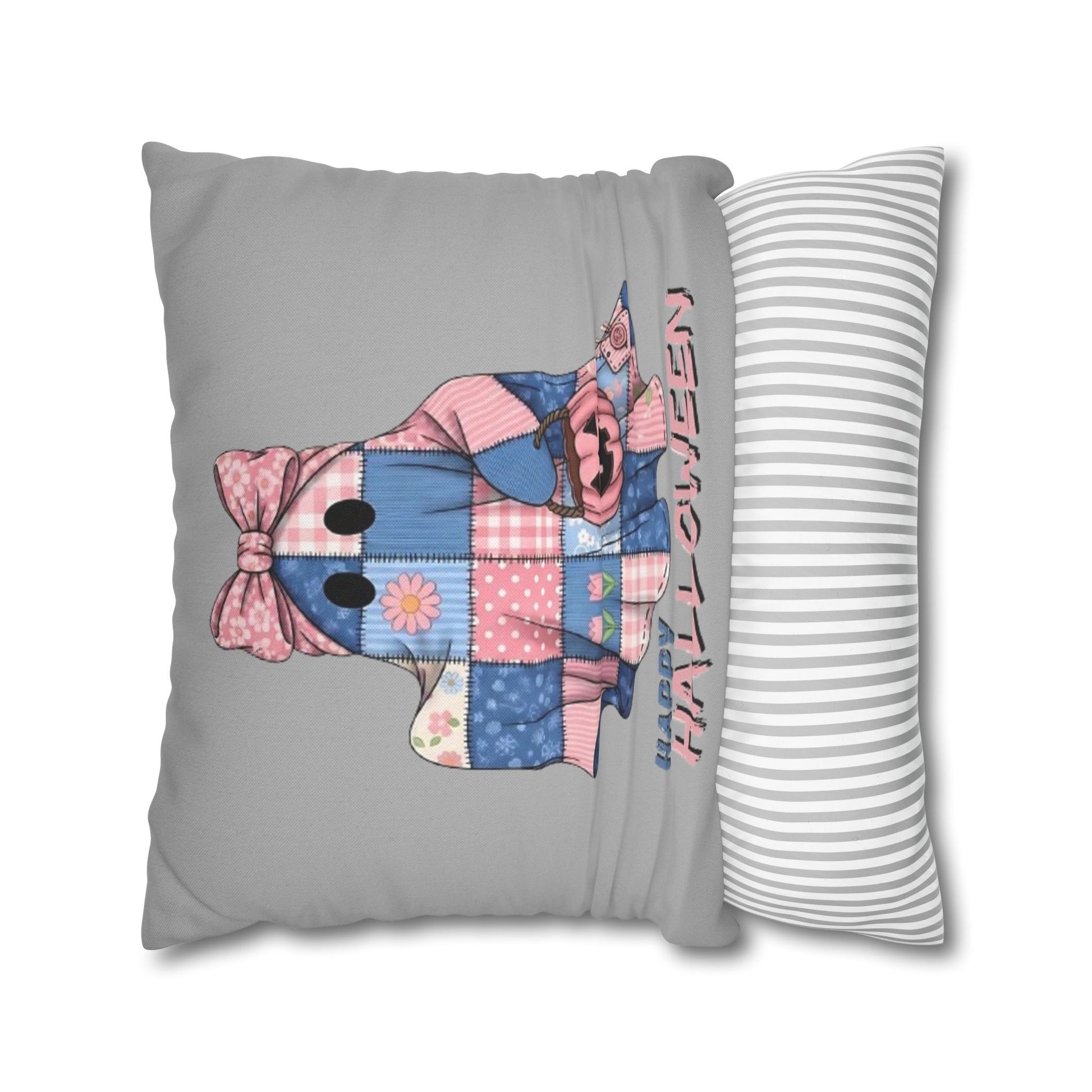 Halloween Ghost Pillowcase - Cozy Seasonal Cushion Cover for Spooky Home Decor and Trick or Treat Gifts - VYBE Shop