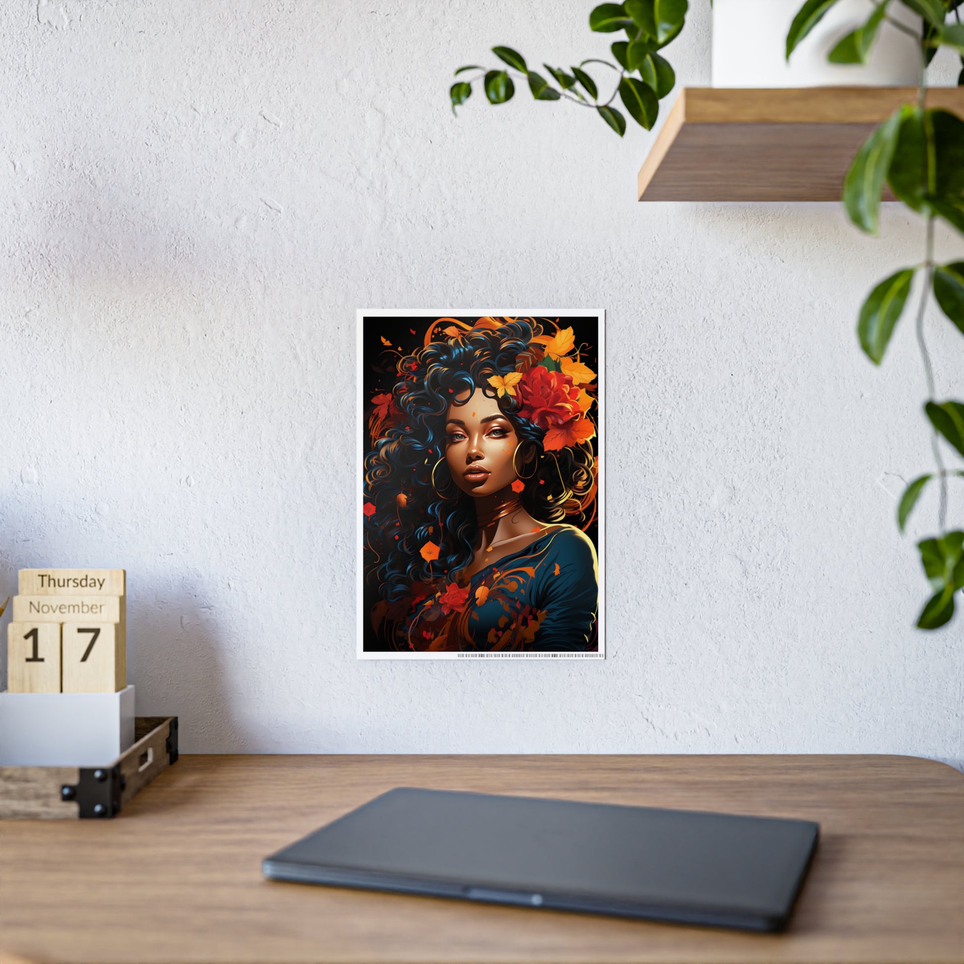 AfroArt- Beautiful Afrocentric Woman Poster - VYBE Shop