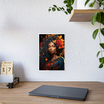 AfroArt- Beautiful Afrocentric Woman Poster - VYBE Shop