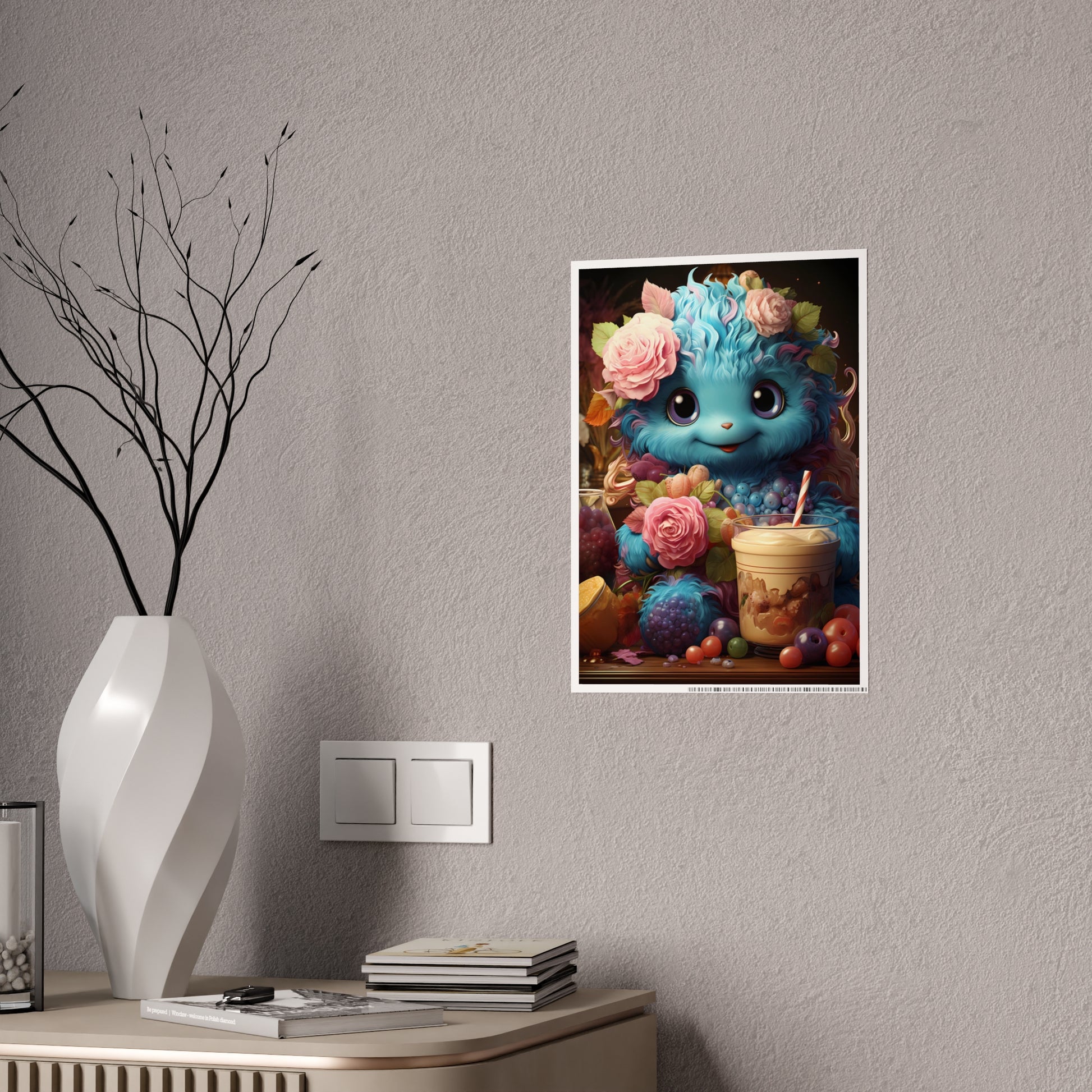 Cute Furry Creature Poster for Kids - Perfect Gift Idea - VYBE Shop