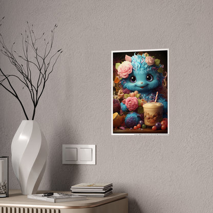 Cute Furry Creature Poster for Kids - Perfect Gift Idea - VYBE Shop