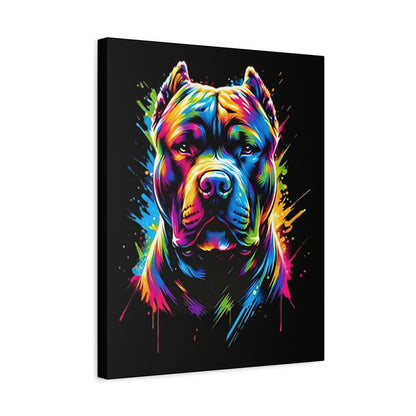 Vibrant Dog Art Canvas, Colorful Dog Portrait, Pet Lover Decoration, Home Wall Décor, Unique Gift for Dog Owners, Colorful Animal Wall Art - VYBE Shop
