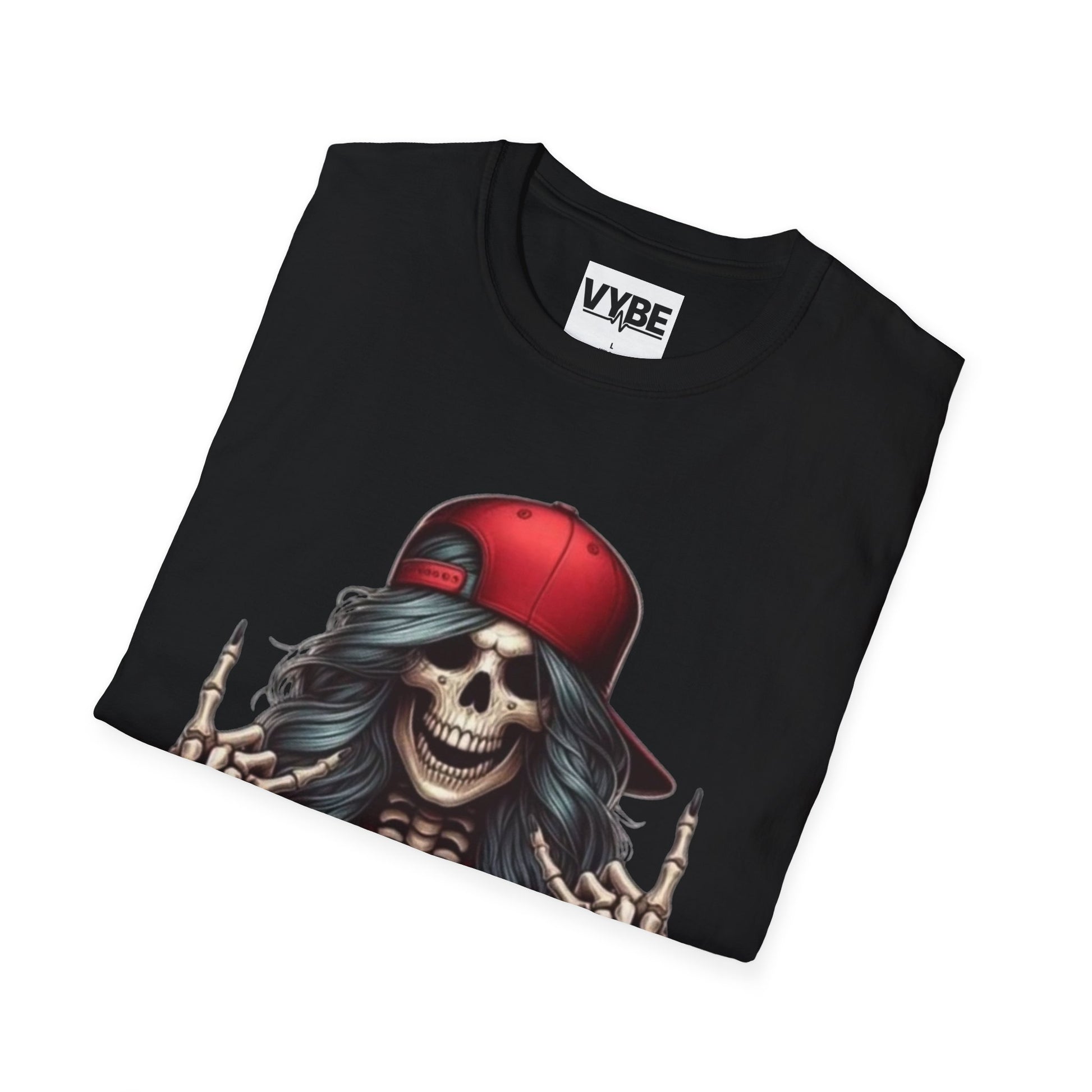 Skeleton Rock Vibes T-Shirt - VYBE Shop