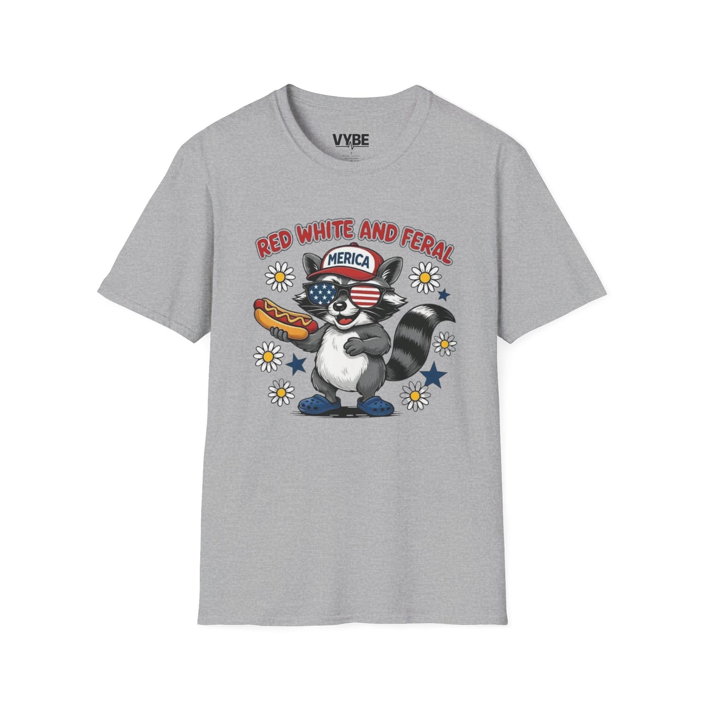 July 4th- Red White And Feral T-Shirt - VYBE Shop