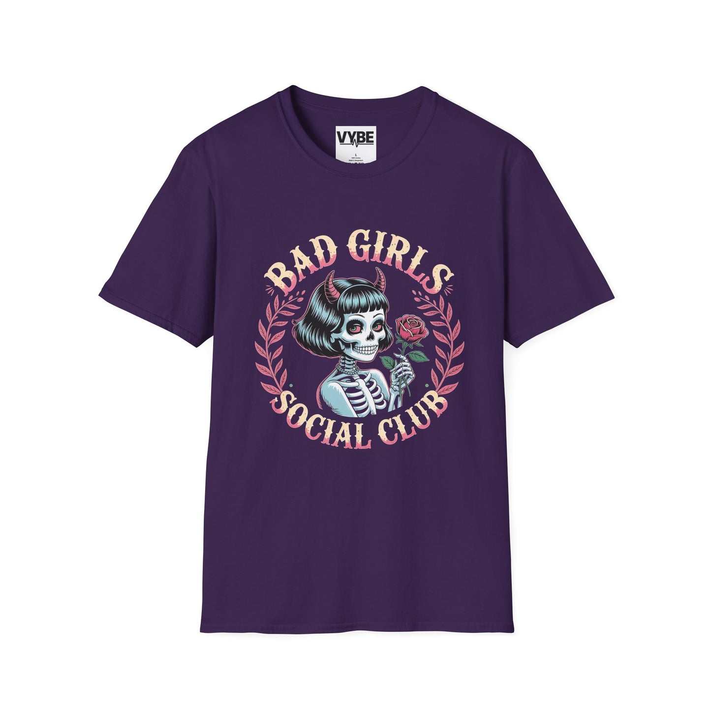 Edgy- Bad Girls Social Club T-Shirt, Unisex Graphic Tee, Alternative Fashion, Halloween Outfits, Gift for Rebels - VYBE Shop